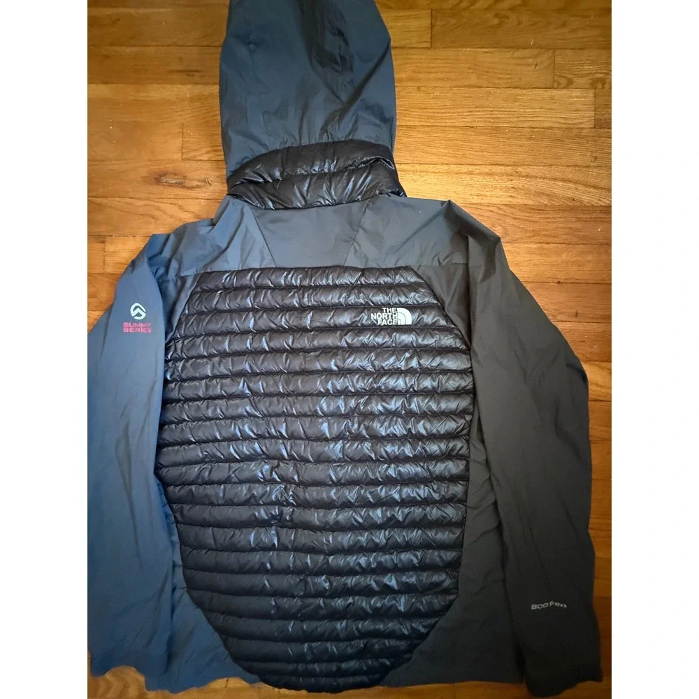 The North Face Summit Series Hybrid Jacket 800 Pro Down Black Grey Mens Large